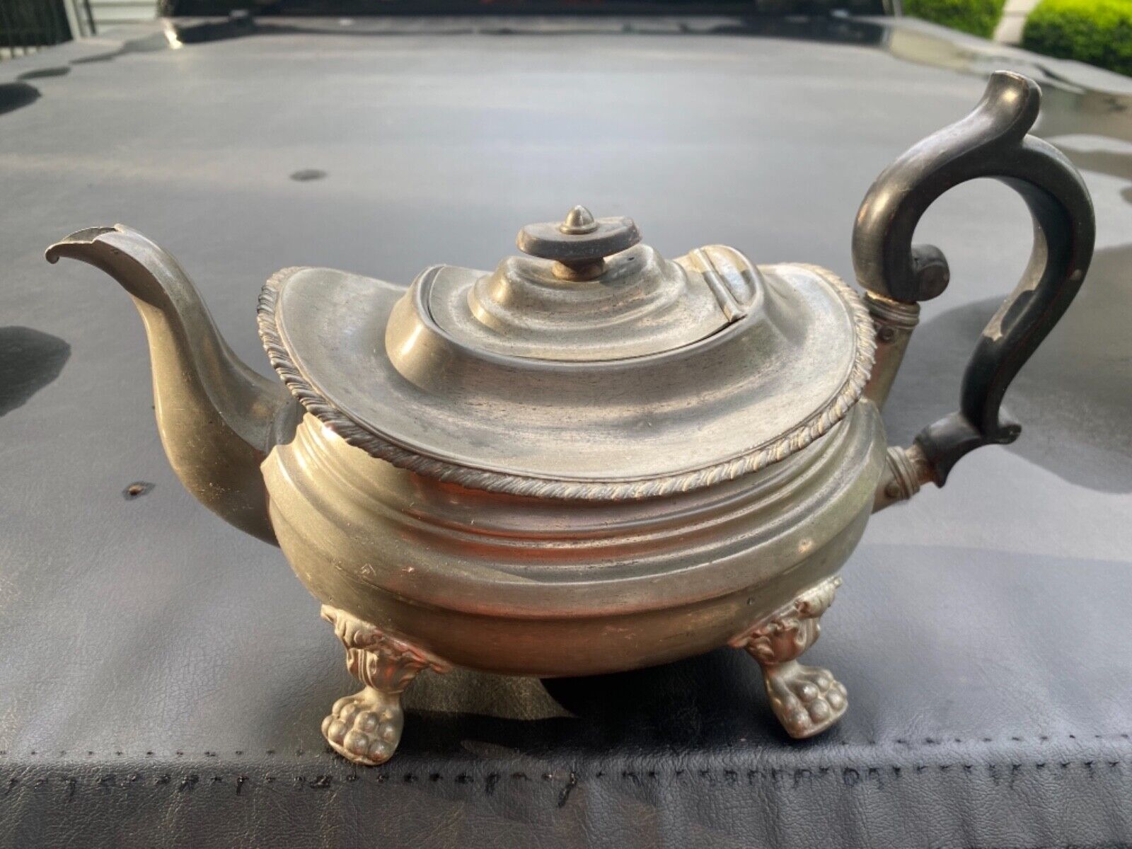 Antique Dixon Smith English Pewter Tea Pot C 1811-1822