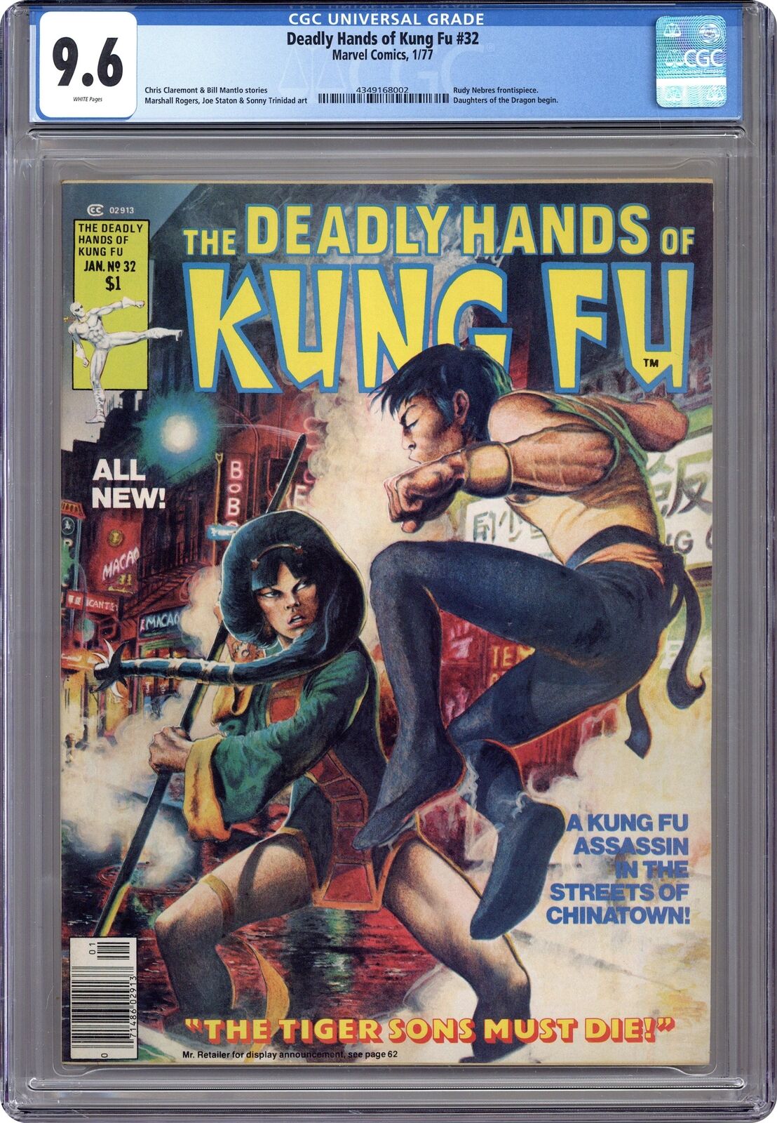 Deadly Hands of Kung Fu #32 CGC 9.6 1977 4349168002