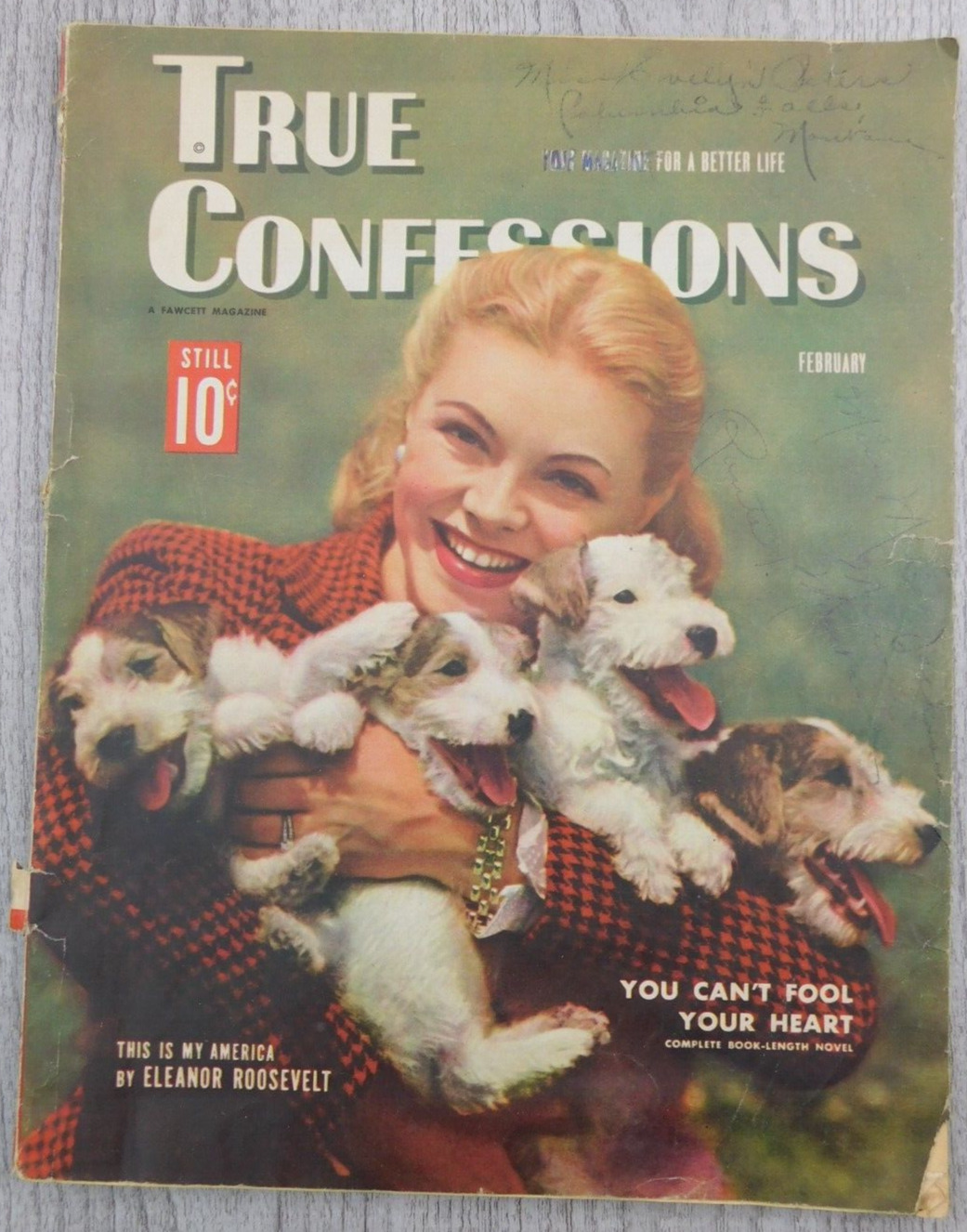 True Confessions Magazine Feb 1945 Vol 44 No 271 This is My America Roosevelt