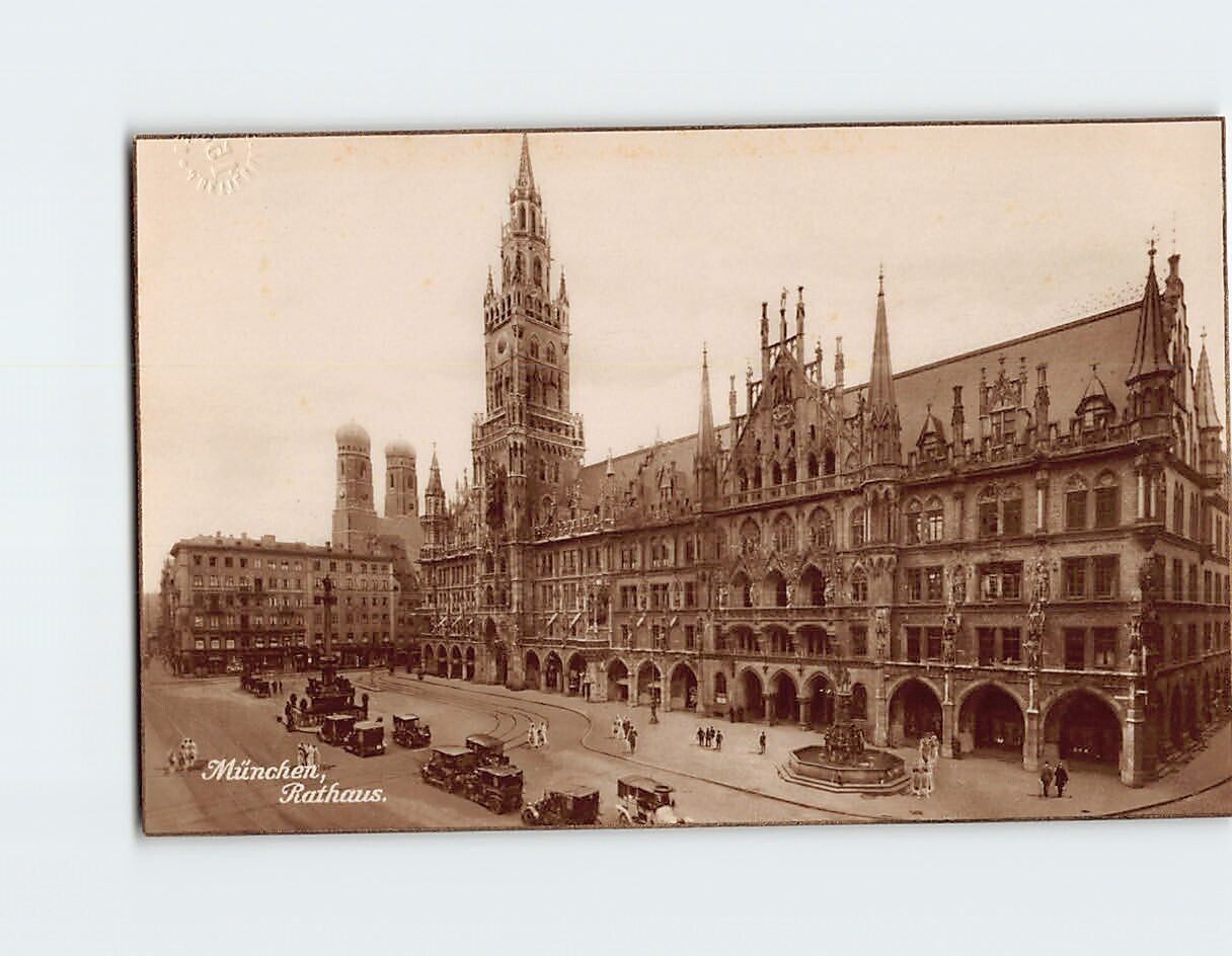 Postcard Rathaus, Munich, Germany