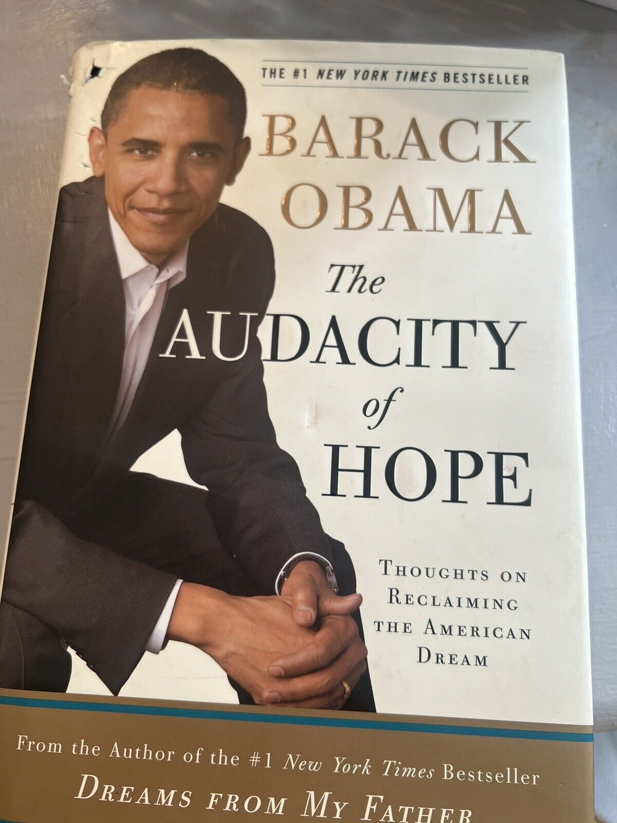 President Barack Obama Signed autographed The Audacity Of Hope Book Hardcover FE