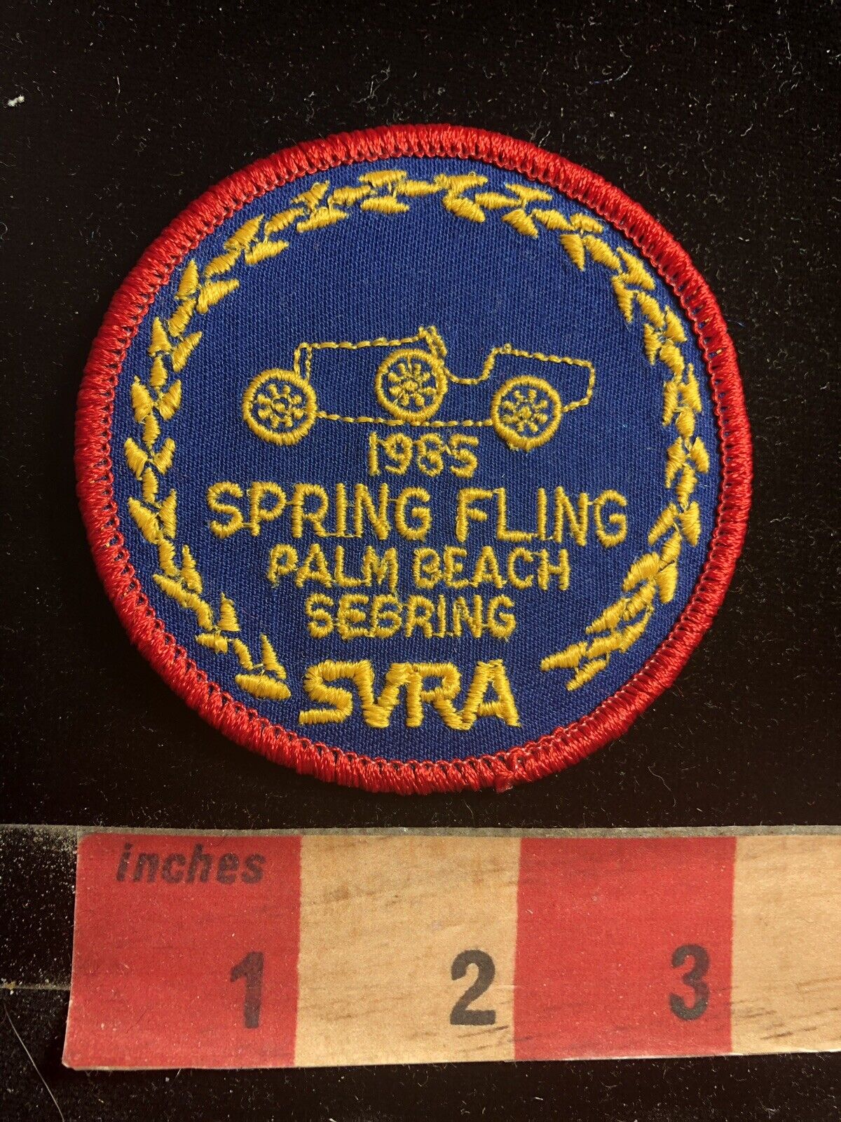 1985 PALM BEACH SEBRING SPRING F’G SVRA Patch Sportscar Vintage Racing Assn 00W9