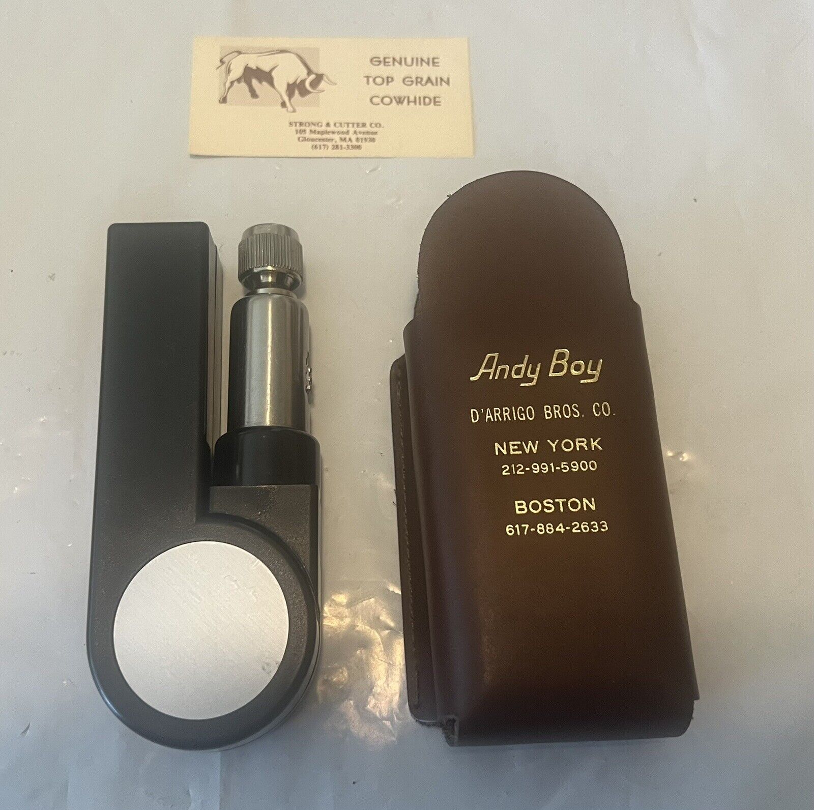 Andy Boy Pocket Belt ratcheting screwdriver tool kit set leather pouch