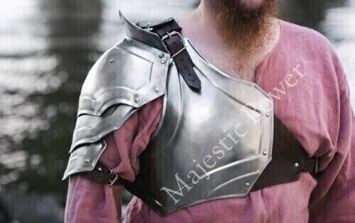 Medieval Shoulder Breastplate Cuirass Armor Gladiator Steel Set LARP Cosplay