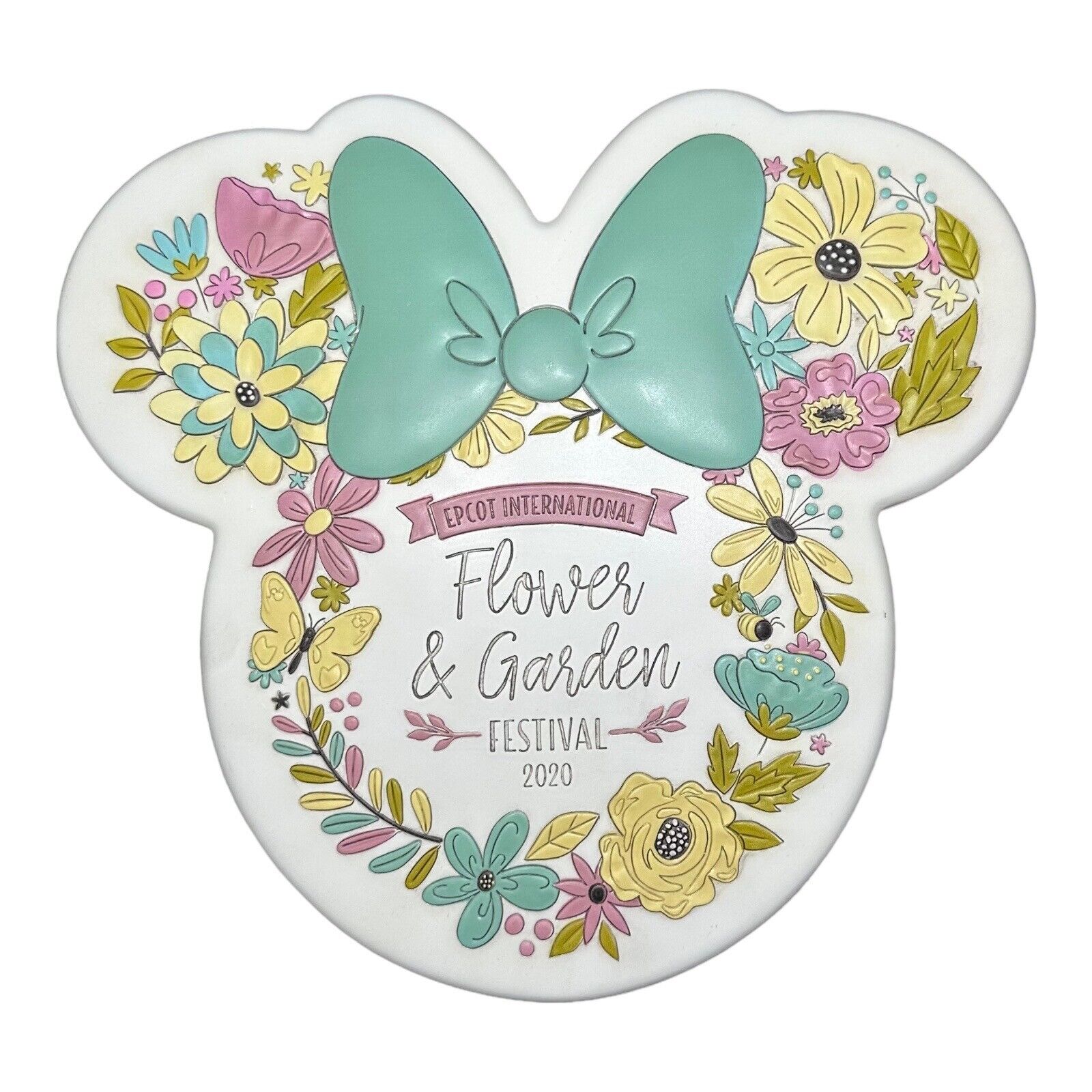 2020 Disney Parks Epcot Flower & Garden Festival Minnie Blooms Stepping Stone