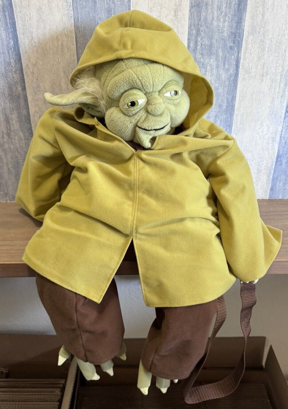 Star Wars Disney Rare Yoda Backpack Plush Lucas Film Jedi Master 24 Inches GUC
