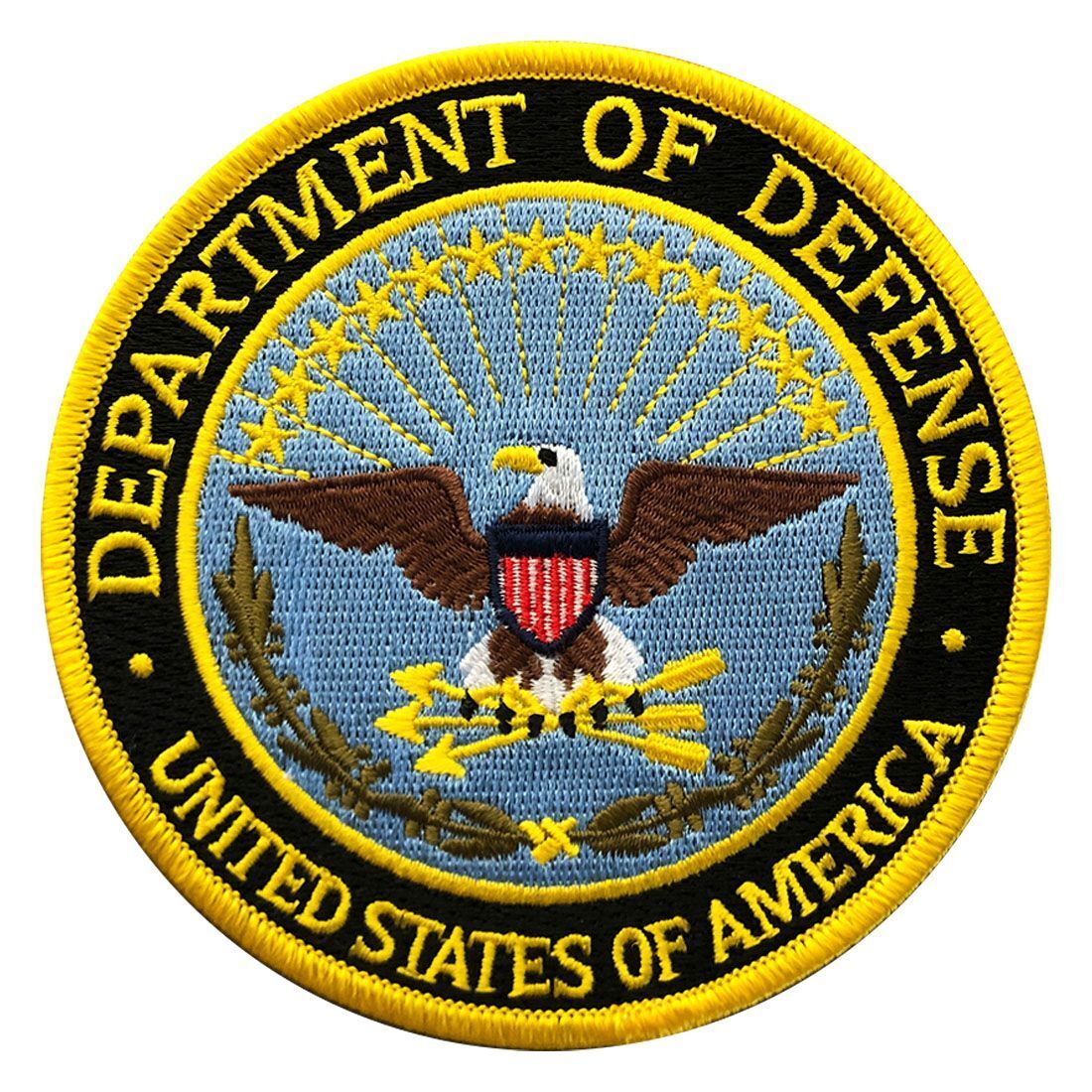  Military Department of Defense DOD Patch[Hook Fastener Backing - 3.5 X 3.5 -P6]