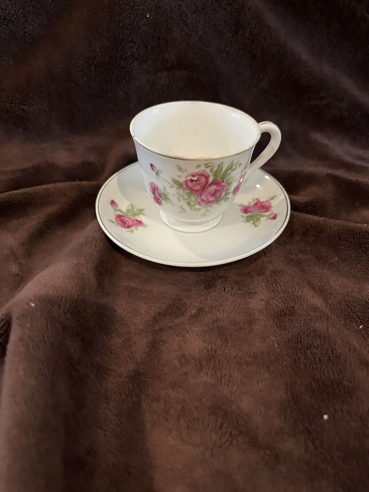 Vintage Ucagco China Hand painted Tea Cup & Saucer Made In Japan