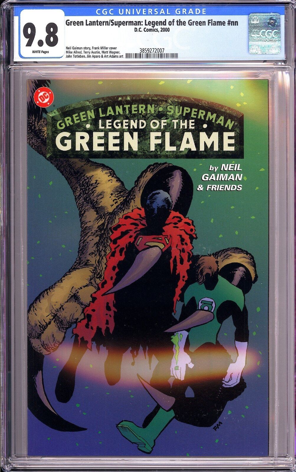 Green Lantern/Superman Green Flame CGC 9.8 White Pages 3859272007