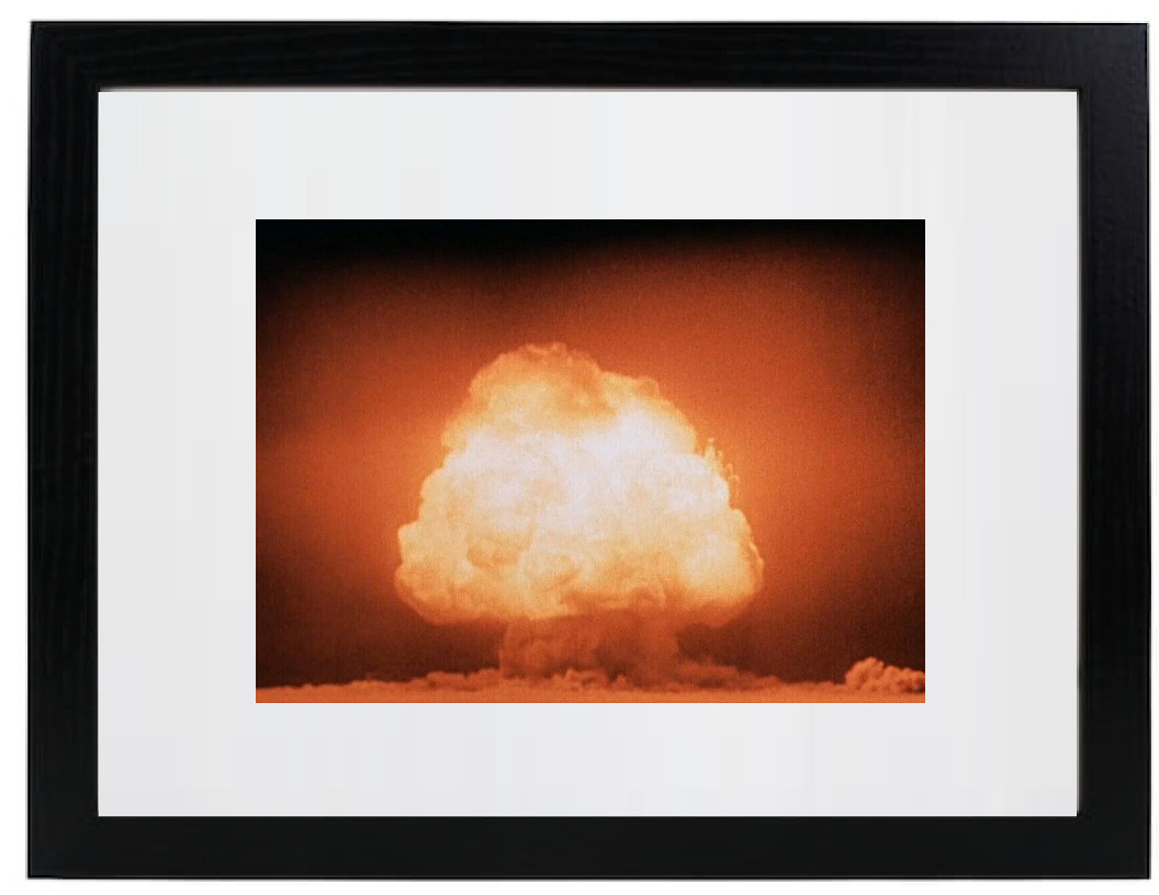 Trinity Test Nuclear Device Detonation Oppenheimer Matted & Framed Picture Photo