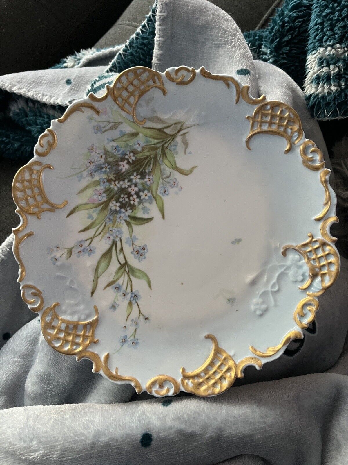 Antique Leonard Vienna Austria Porcelain Plate