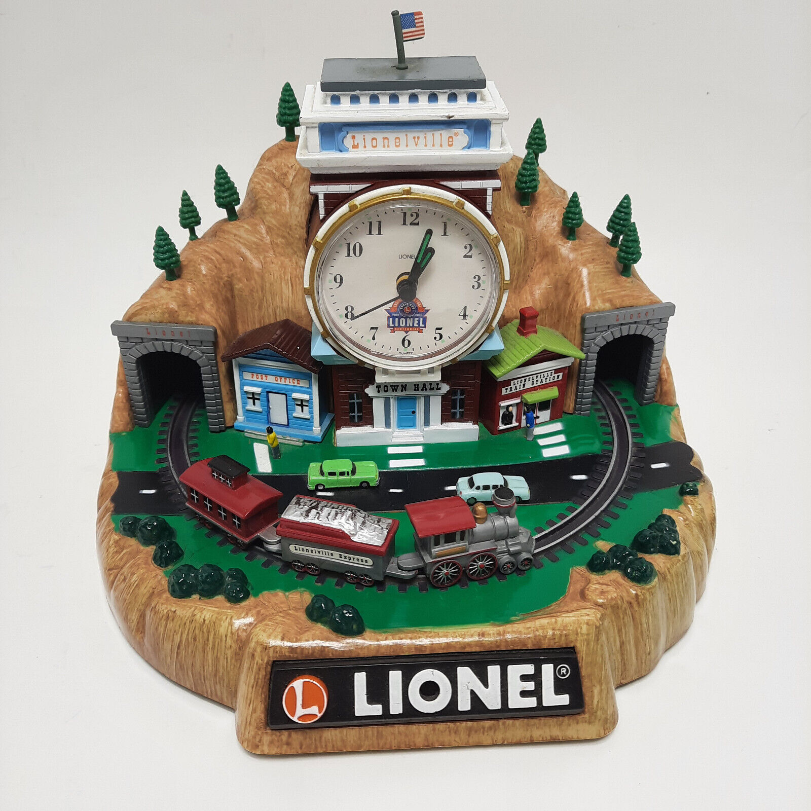 Lionel 100th Anniversary Lionelville Railroad Station Alarm Clock For Parts READ