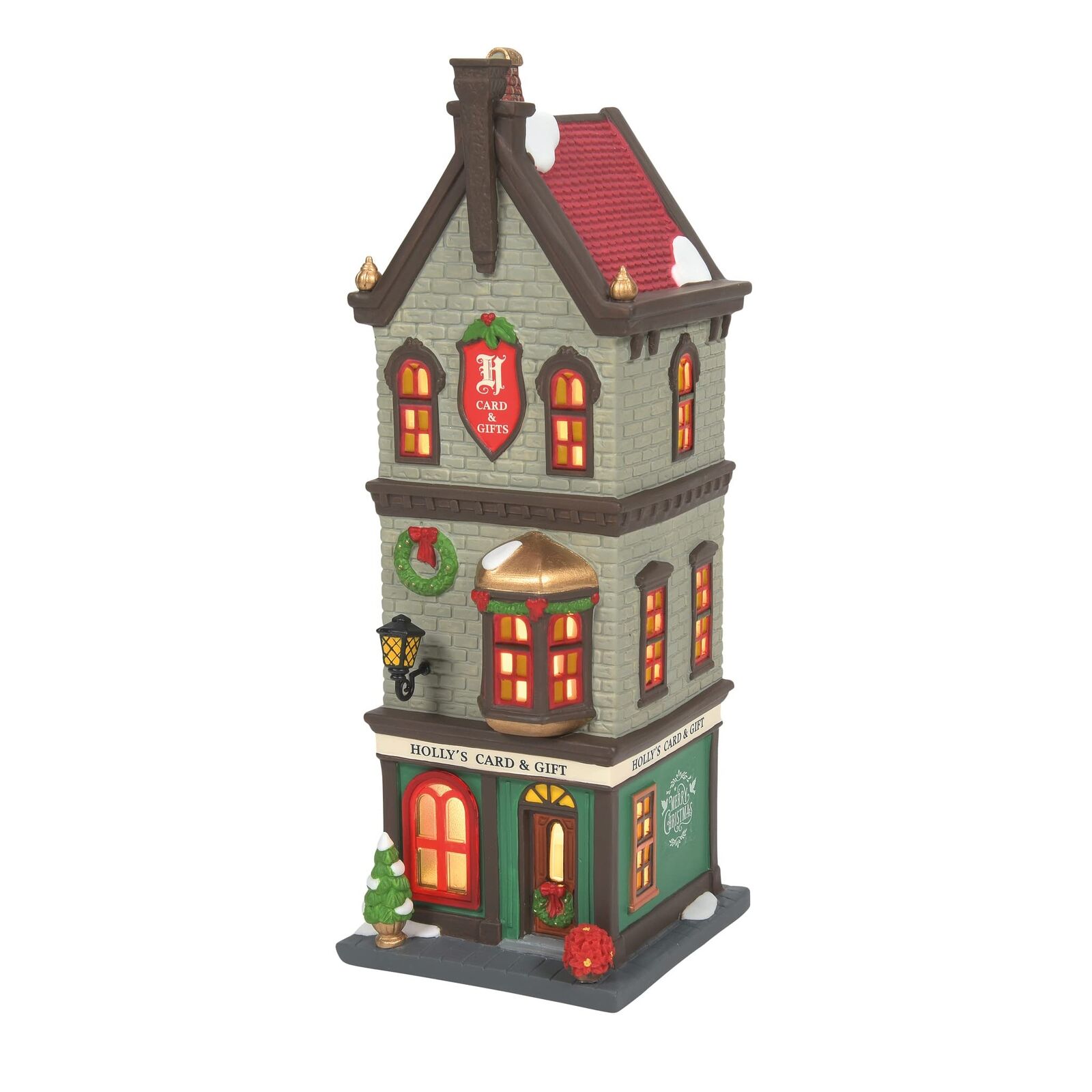 Christmas in The City Village Holly\'s Card and Gift Shop Lit Building, 9.84 I...