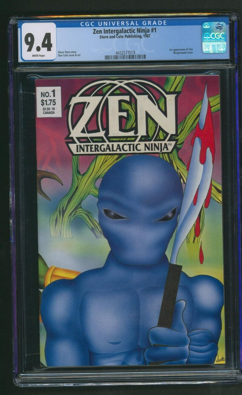 Zen Intergalactic Ninja #1 CGC 9.4 Stern and Cote Comic 1987