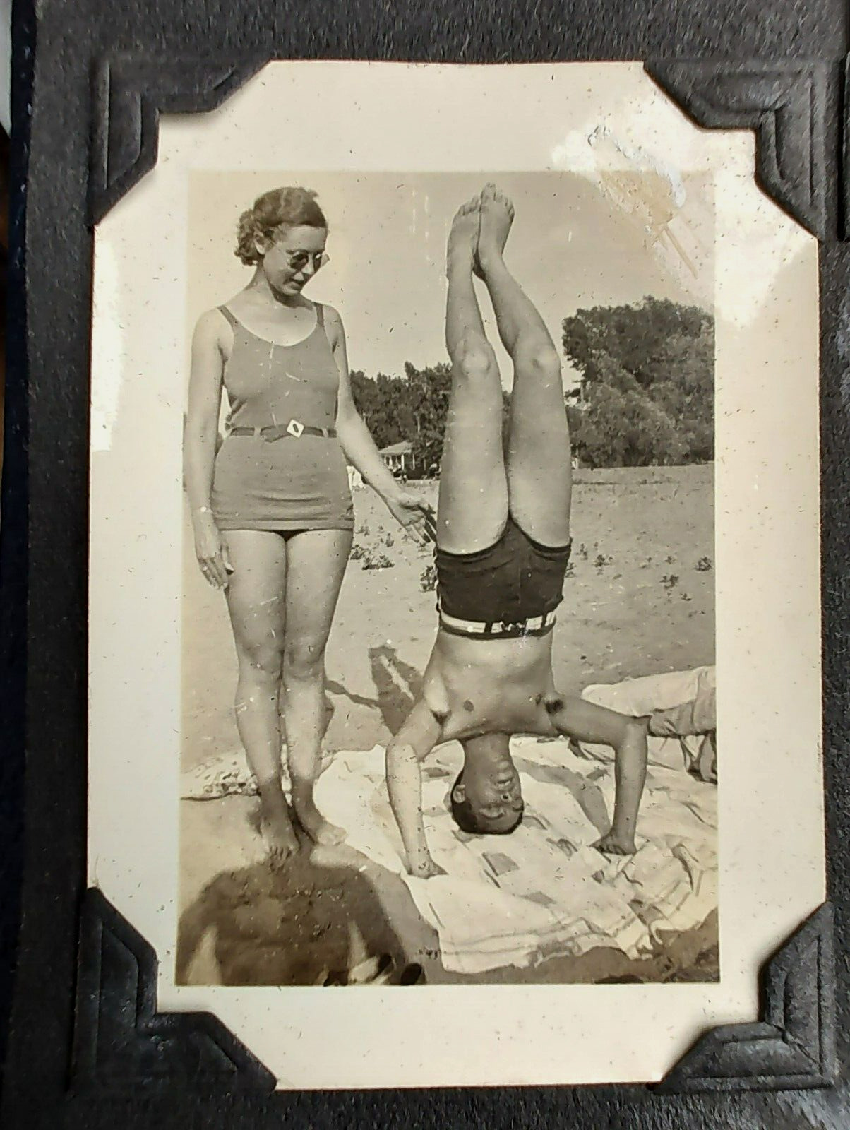 1930s Photo Album Olcott NY & Pleasant Beach Winter & Summer Buffalo Airport ++