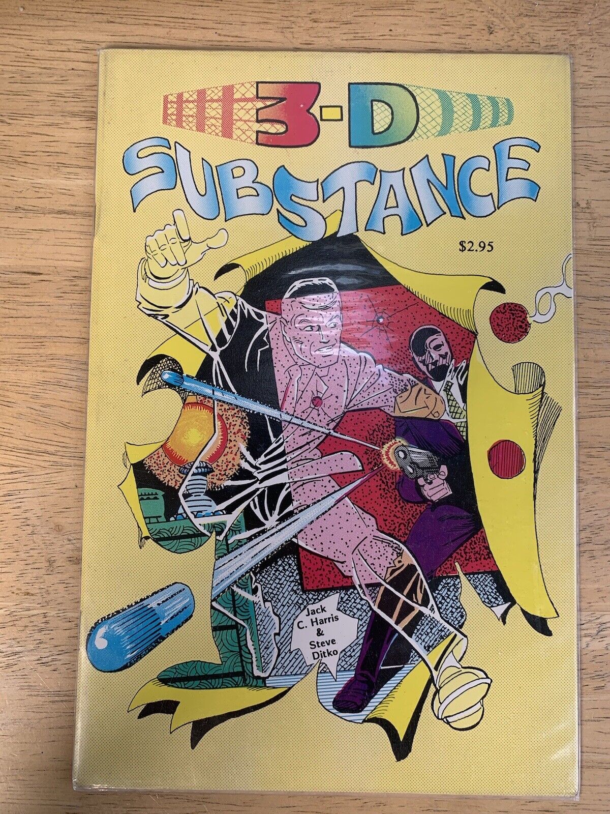 3-D SUBSTANCE #1 Steve Ditko No Glasses 1990 3D Zone Publishing Indy Comics