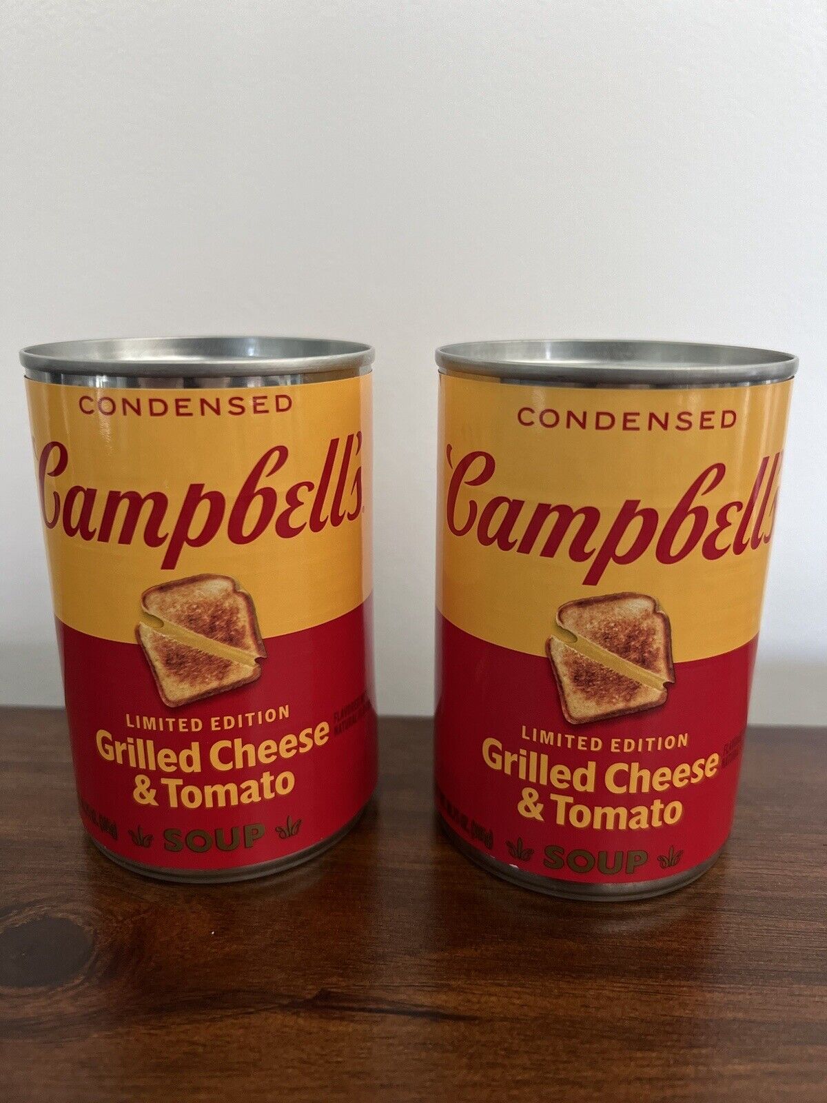 Campbell’s Soup Limited Edition Grilled Cheese and Tomato Can Lot Of 2