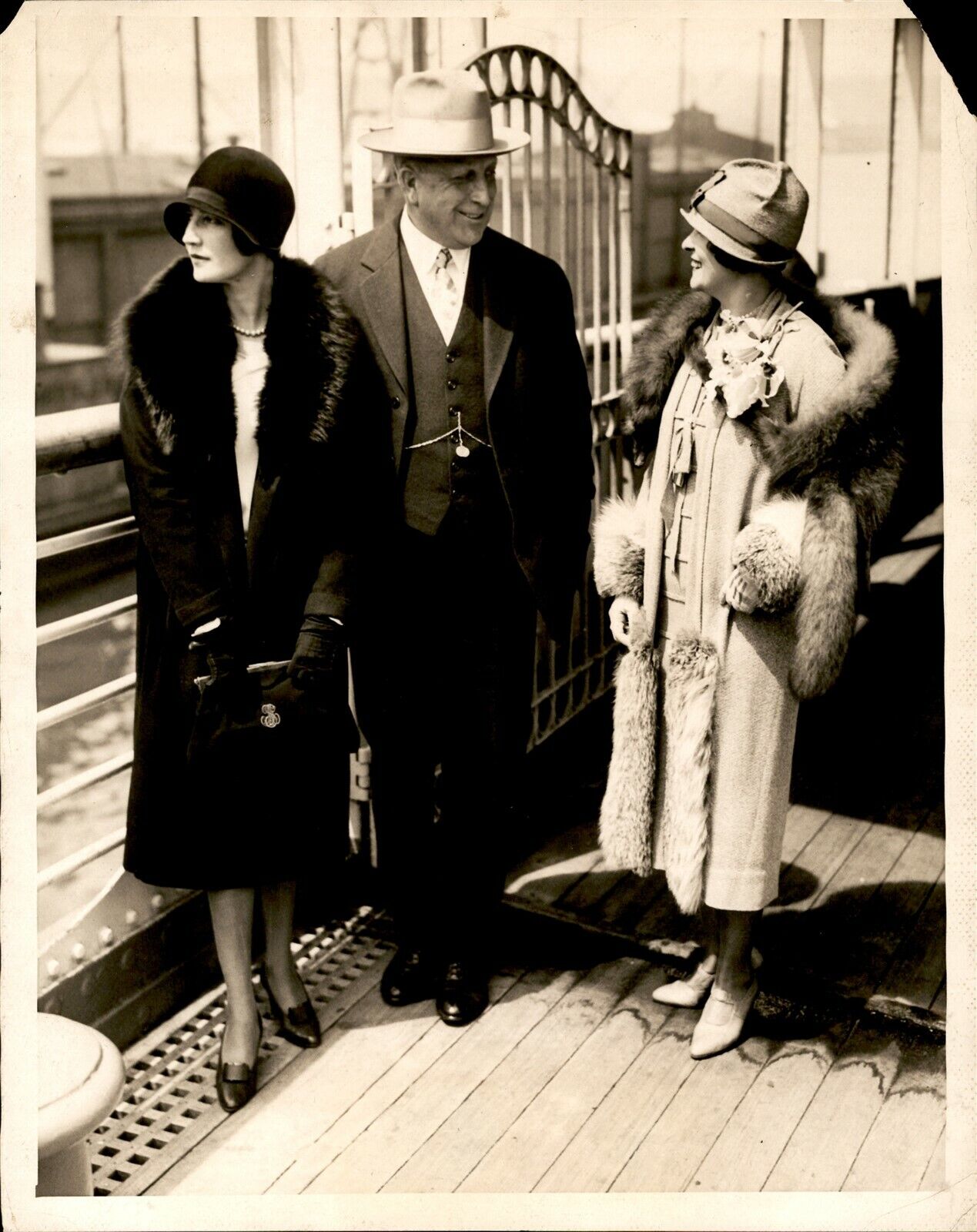 GA116 1927 Orig Photo SS DUILIO SAILS New York William Randolph Hearst New York