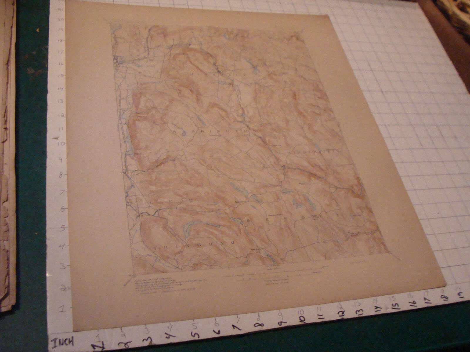Original Map:1897 Massachusetts BECKET Sheet, aprox 22 X 18\