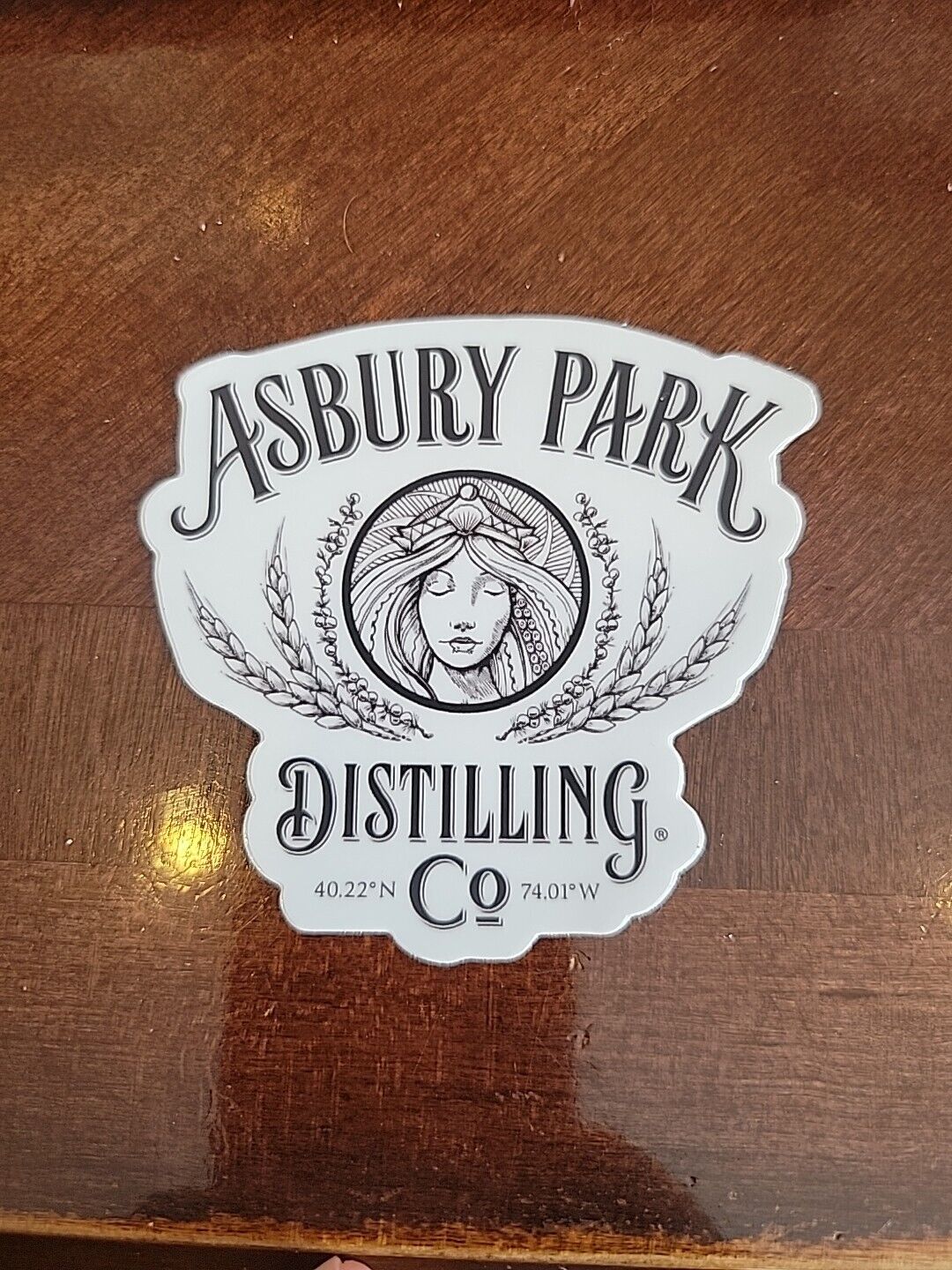 ASBURY PARK distilling co. STICKER Asbury Park NJ