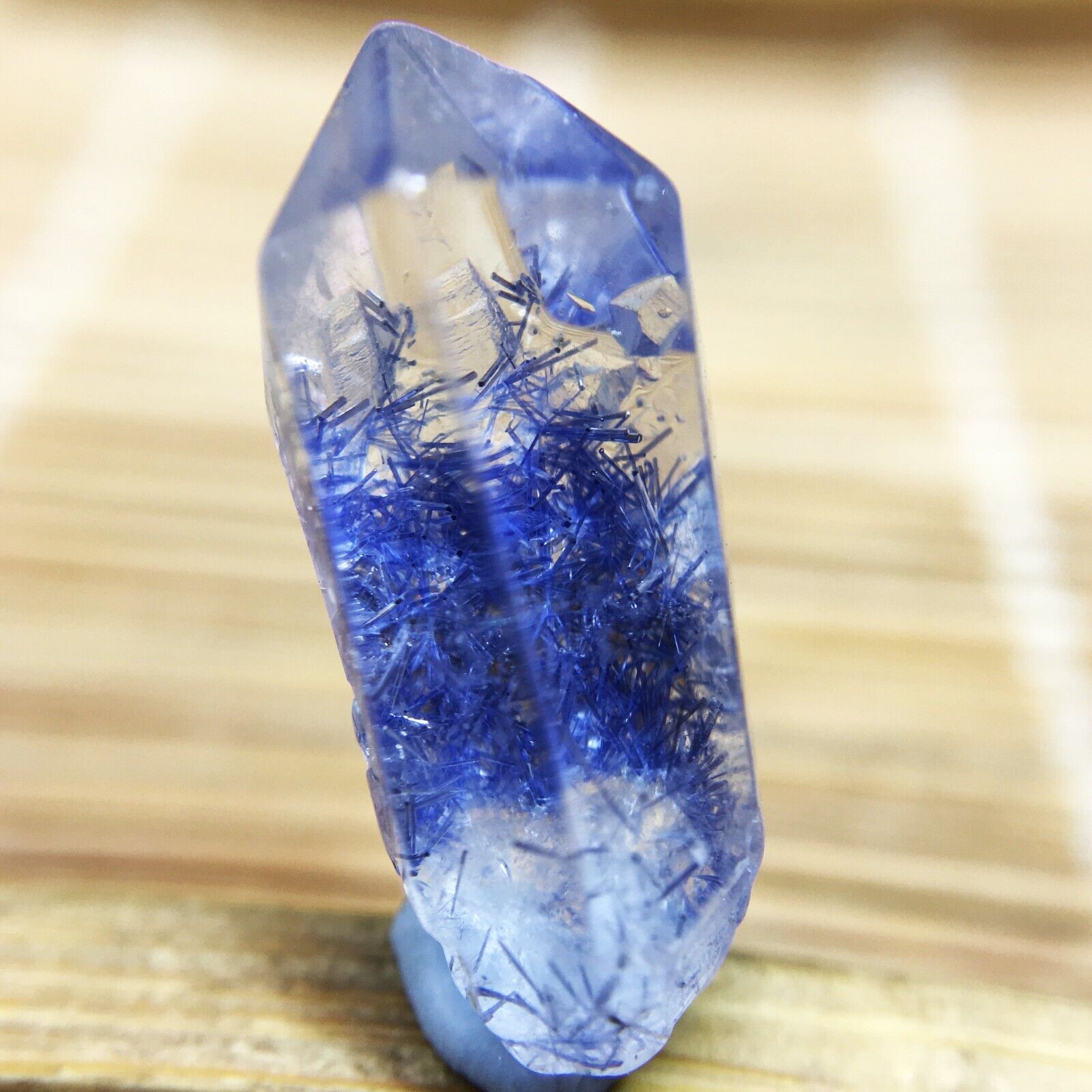 6.8Ct Very Rare NATURAL Beautiful Blue Dumortierite Quartz Crystal Pendant