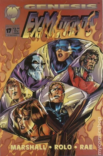 Ex-Mutants #17 VG 1994 Stock Image Low Grade