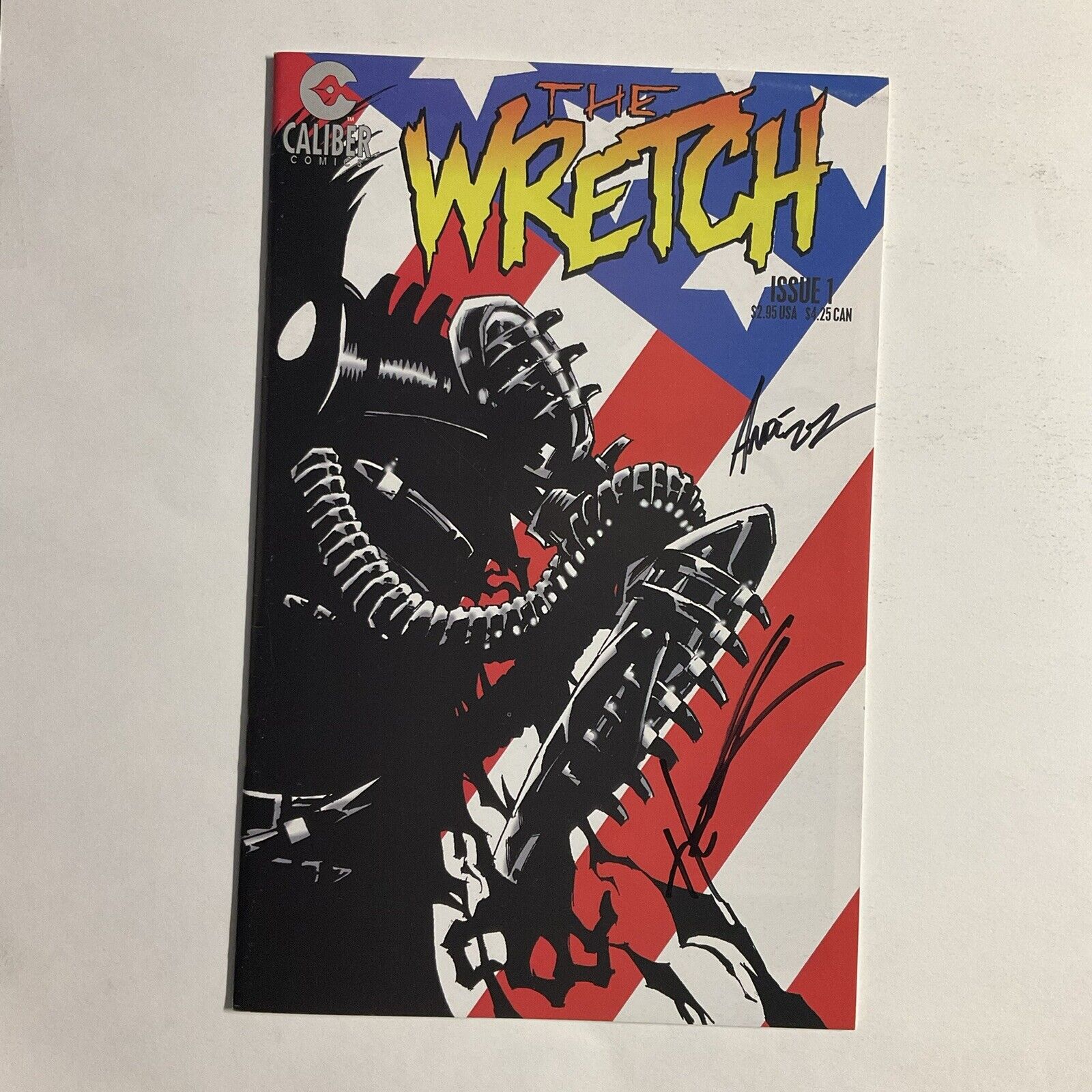 The Wretch 1 1996 Signed By Phil Hester & Ande Parks W Sketch Caliber Vf