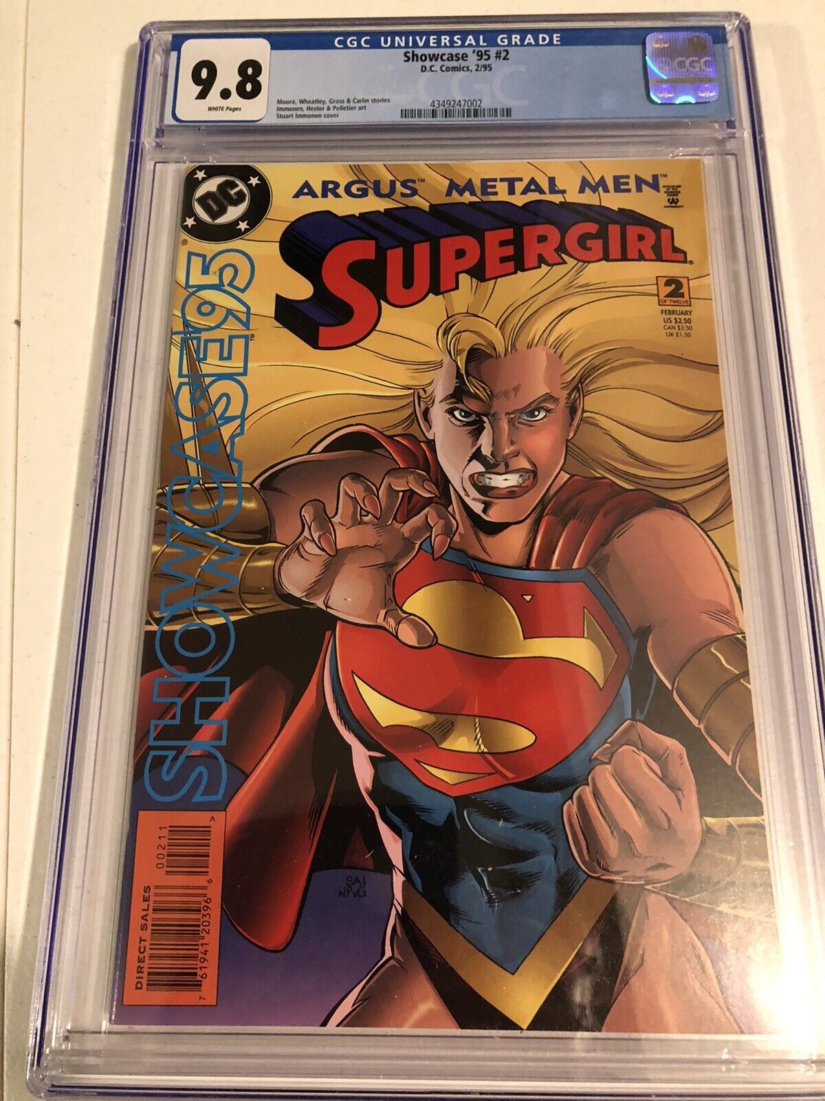 Showcase 95 #2 February 1995 DC Comics Supergirl  Bagged Boarded CGC 9.8