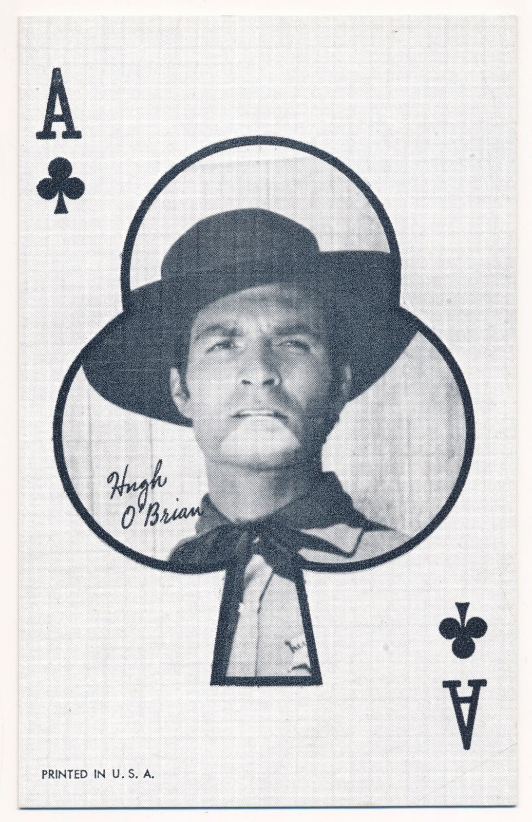Hugh O\'Brian - Western Aces Penny Arcade Exhibit Card