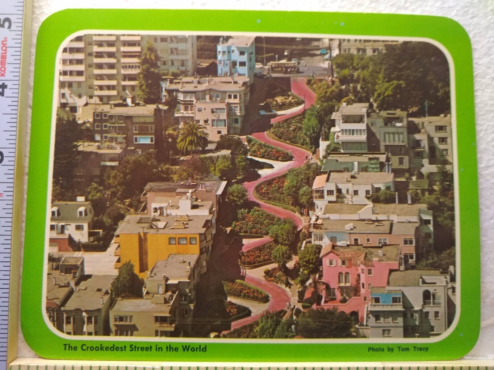 Postcard The Crookedest Street Lombard Street San Francisco California USA