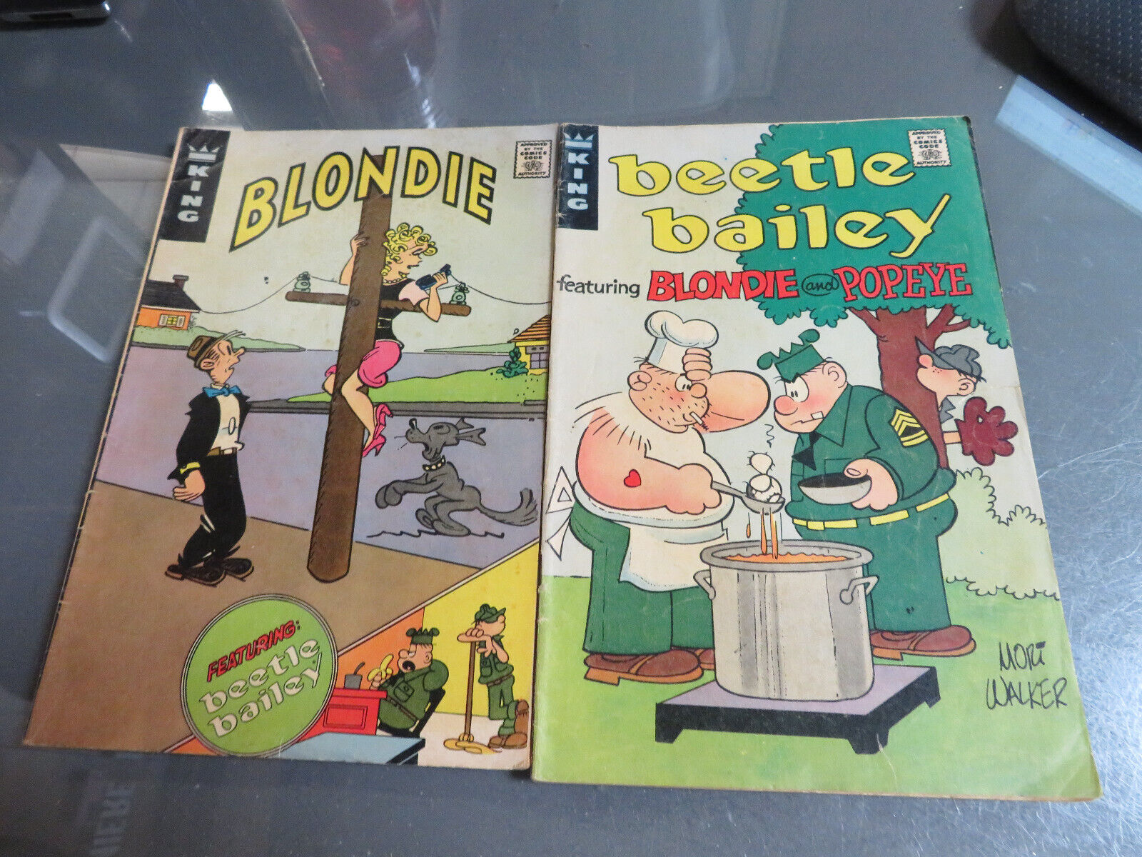 King Comic: Beetle Bailey/Blondie/Popeye 2 Lot*R-02-03*1973