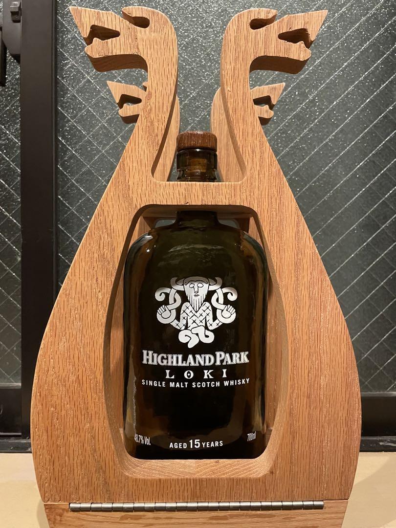 limited rare Highland Park Valhalla Collection Loki empty bottle