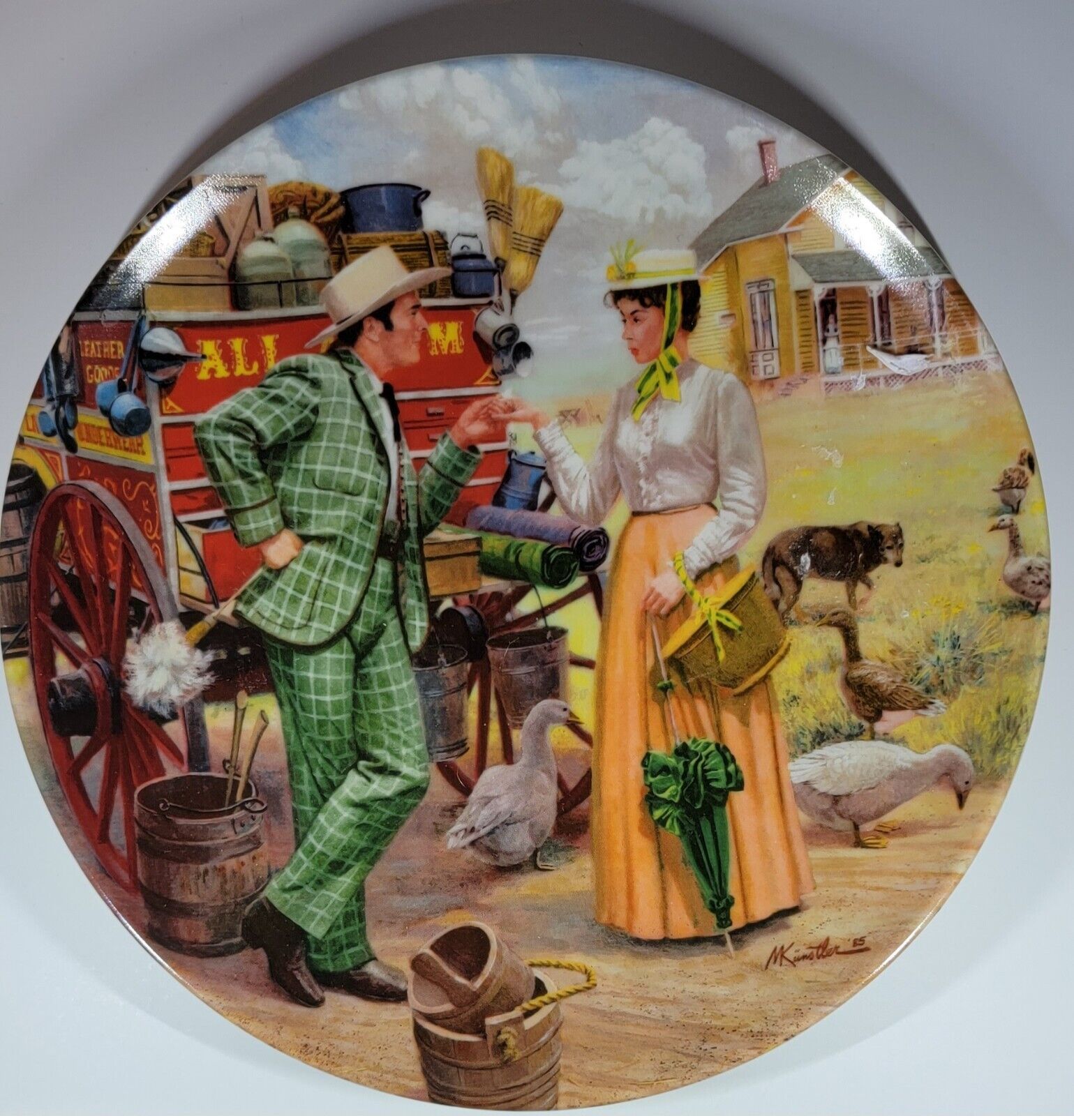 1986 Knowles Oklahoma I Can't Say No Third Issue Collector's Plate Mort Künstler