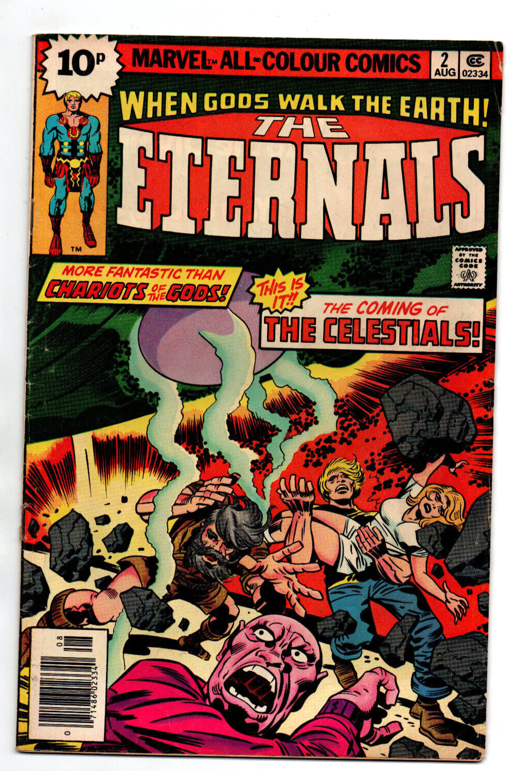 The Eternals #2 - Jack Kirby - 1st app Ajak - UK Price variant - 1976 - VG