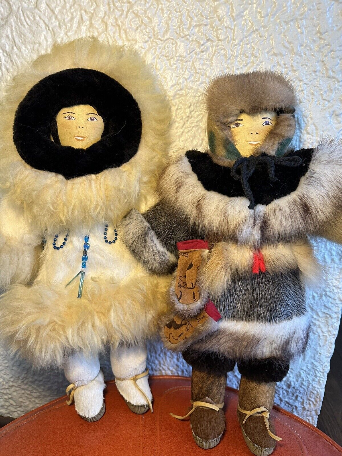 2 Eskimo Inuit Dolls 18\