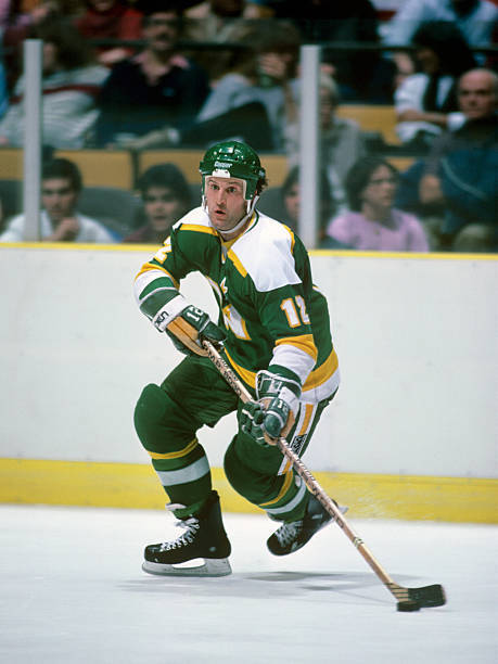 Minnesota North Stars Keith Acton 1984 Old Ice Hockey Photo