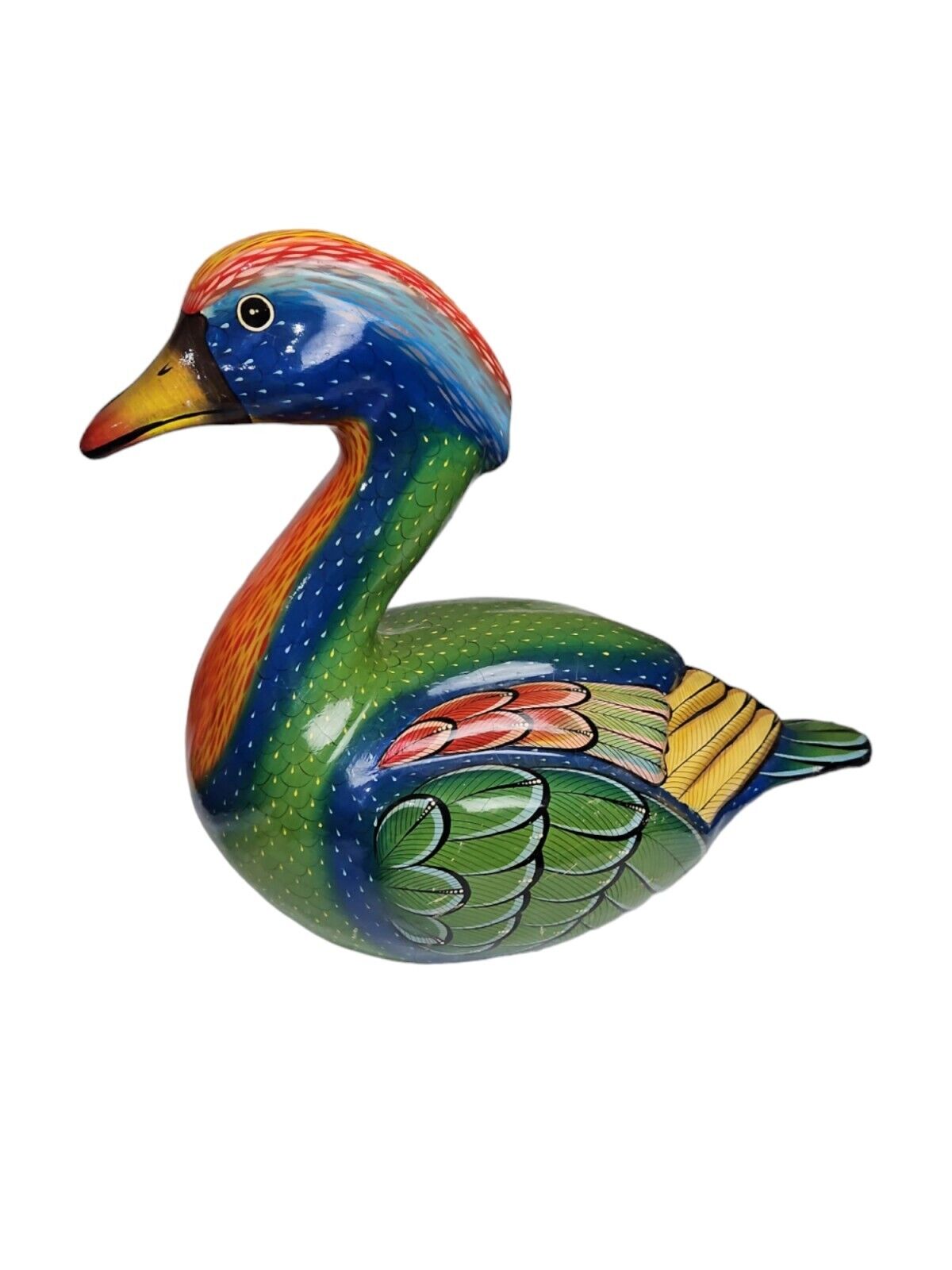  Vintage Hand Painted Paper Mache Duck~Country~Farmhouse 