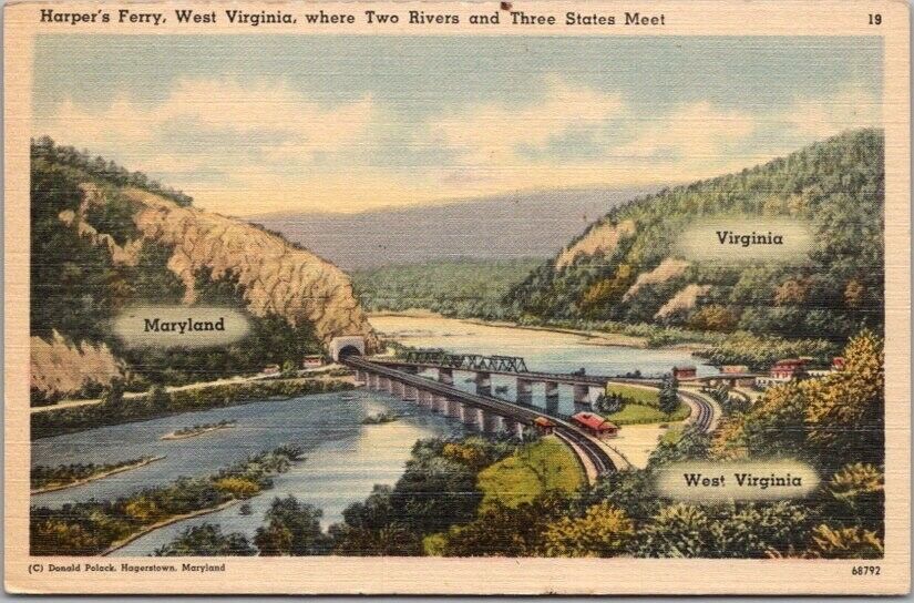 Harpers Ferry, West Virginia Postcard \