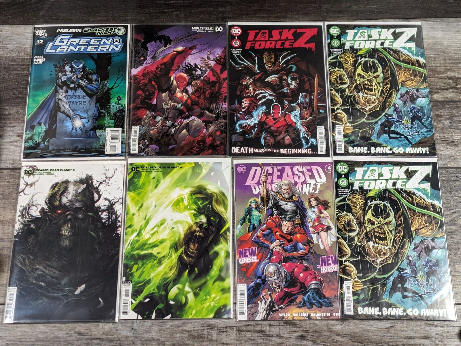 DC Comics - Lot of 10 -  Dceased Dead Planet #4 5 - Task Force Z #1 2 - Green 43