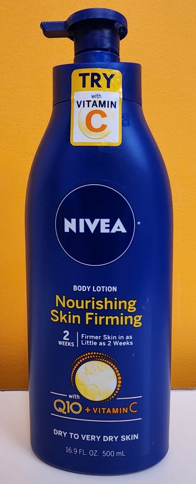 NIVEA Nourishing Skin Firming Body Lotion w/ Q10 and Vitamin C 16.9 Ounces