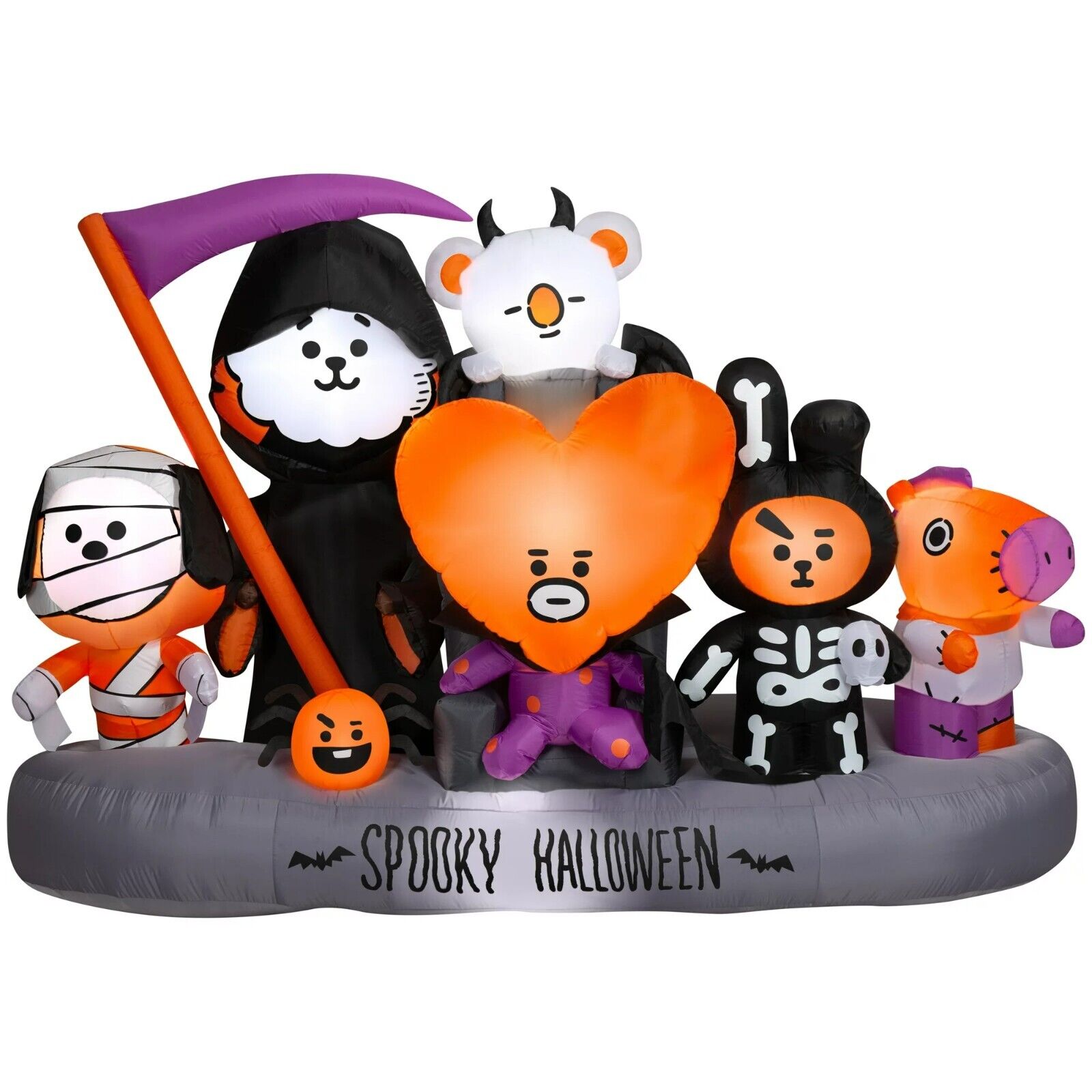 102 Inch Line Friends BT21 Scene for Halloween by Airblown Inflatables