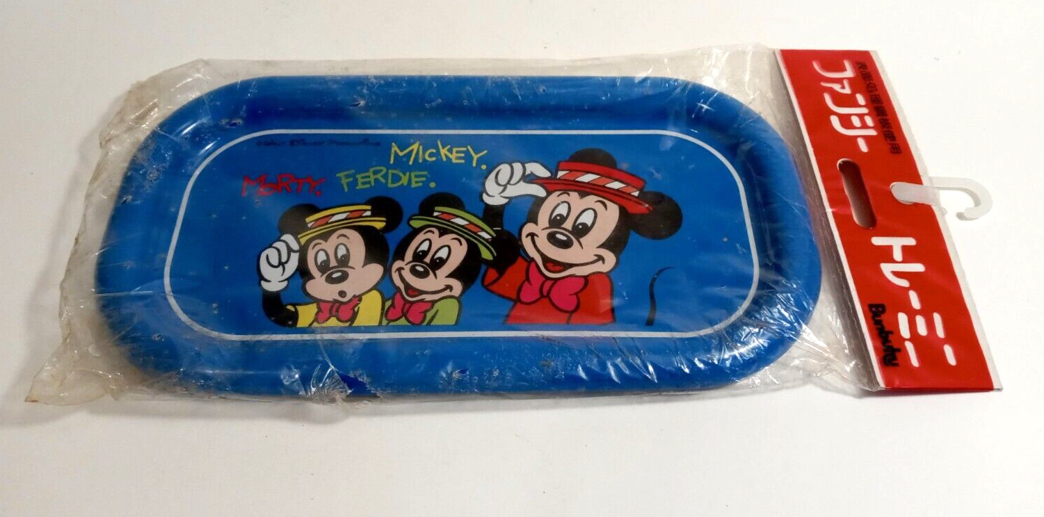 DISNEY VINTAGE RARE - TIN TRAY MICKEY. MOUSE 1940s? NEW In original packaging