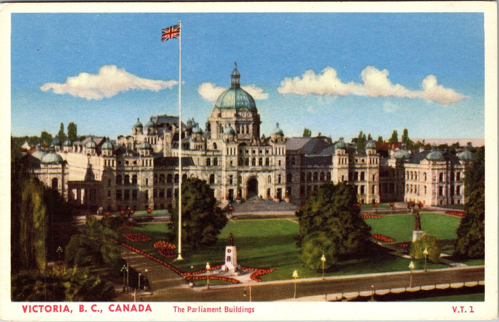 Victoria BC-British Columbia Canada, The Parliament Buildings Vintage Postcard
