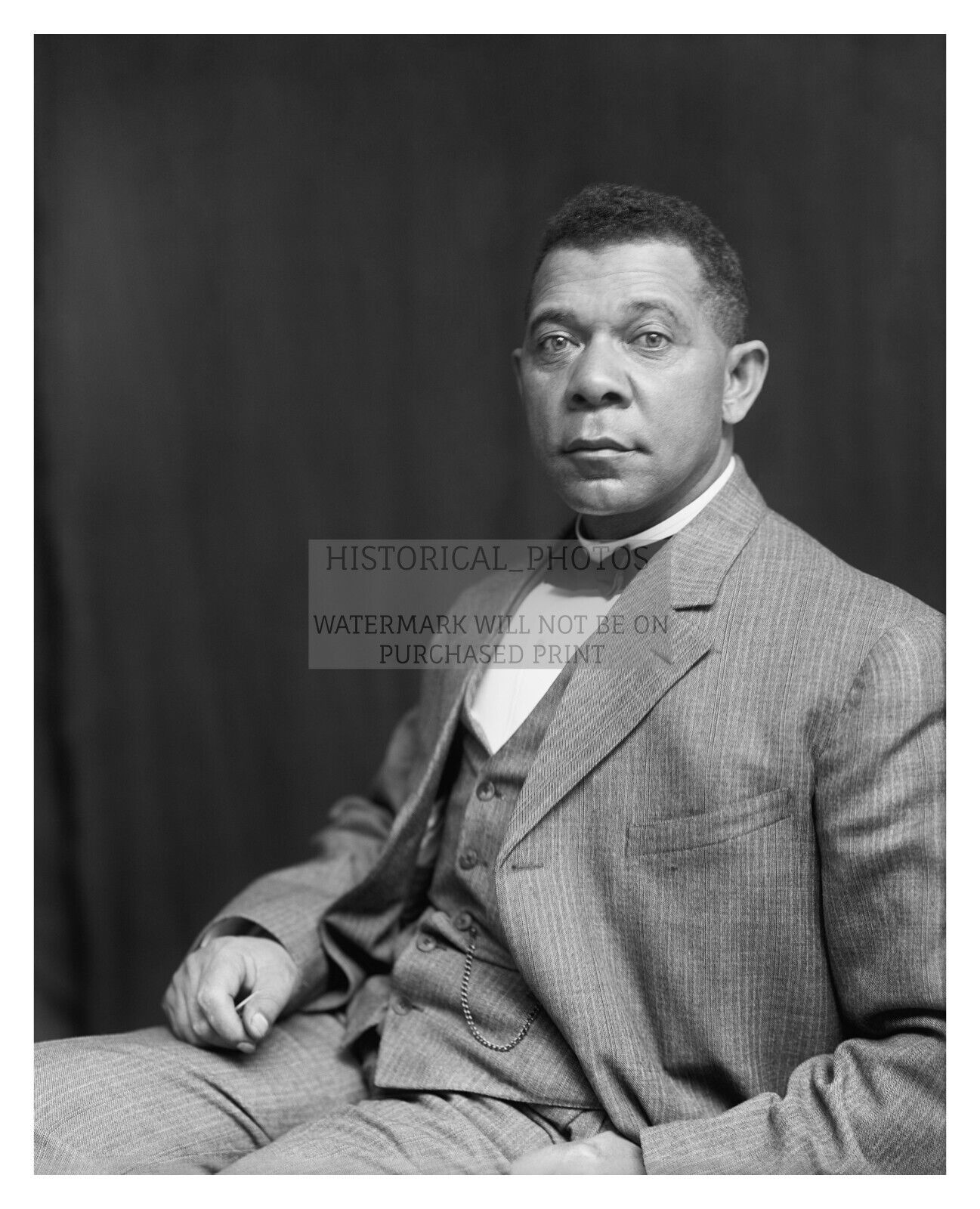 BOOKER T. WASHINGTON FORMER SLAVE, EDUCATOR AND REFORMER 1895 8X10 PHOTO