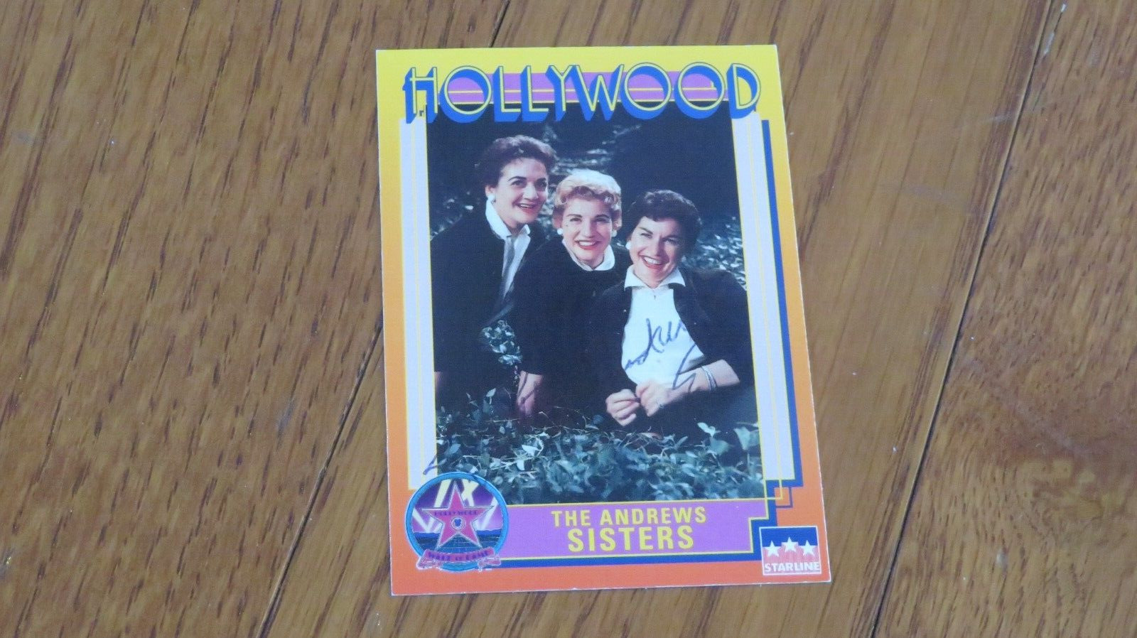 Patty Andrews Autographed Hand Signed Card The Andrew Sisters