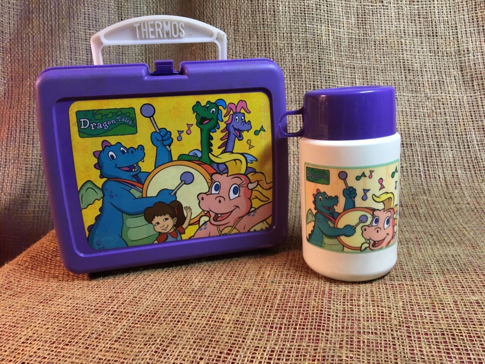 Dragon Tales Vintage Lunch Box RARE W/ Thermos