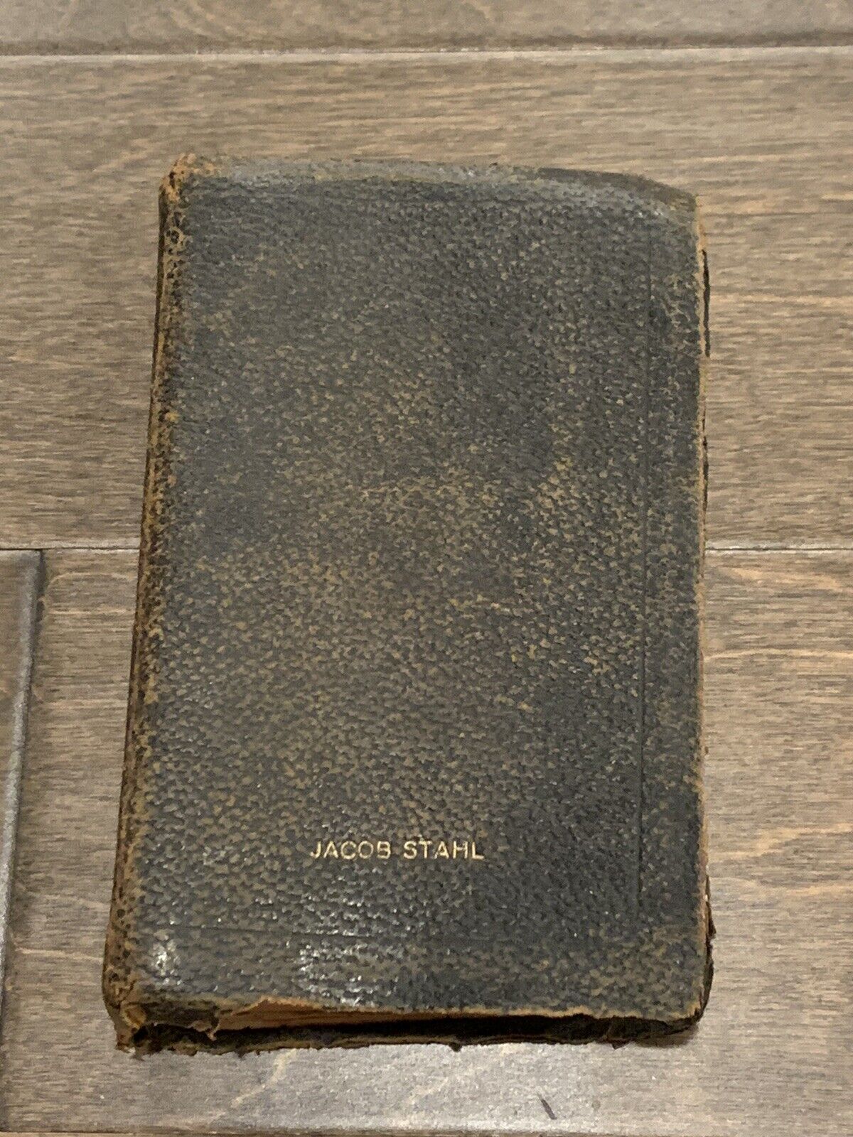 Old Vtg 1893 German Bible Die Bibel Black Leather 