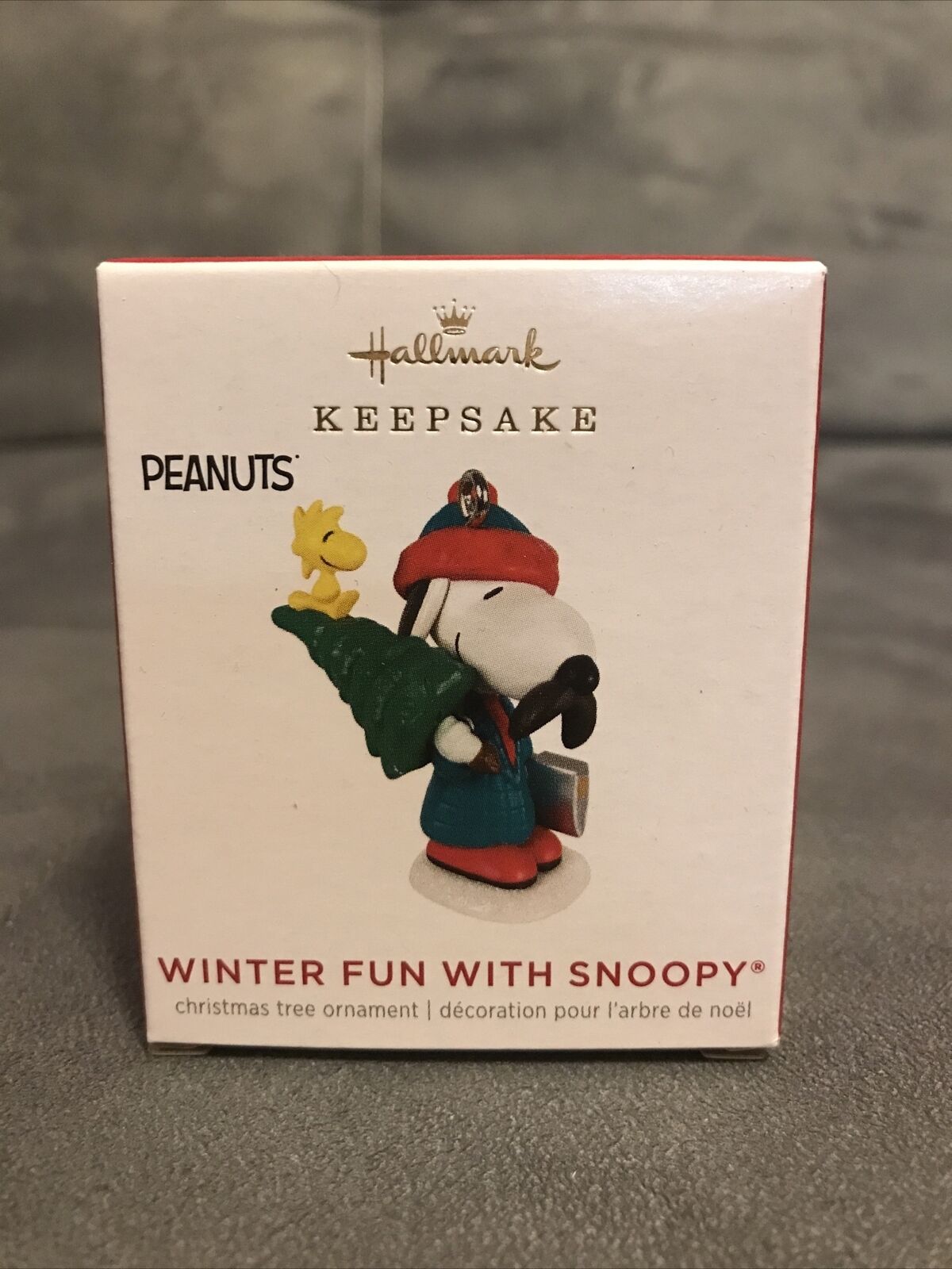 2021 Hallmark Ornament  Winter Fun with Snoopy  24th in series Peanuts miniature