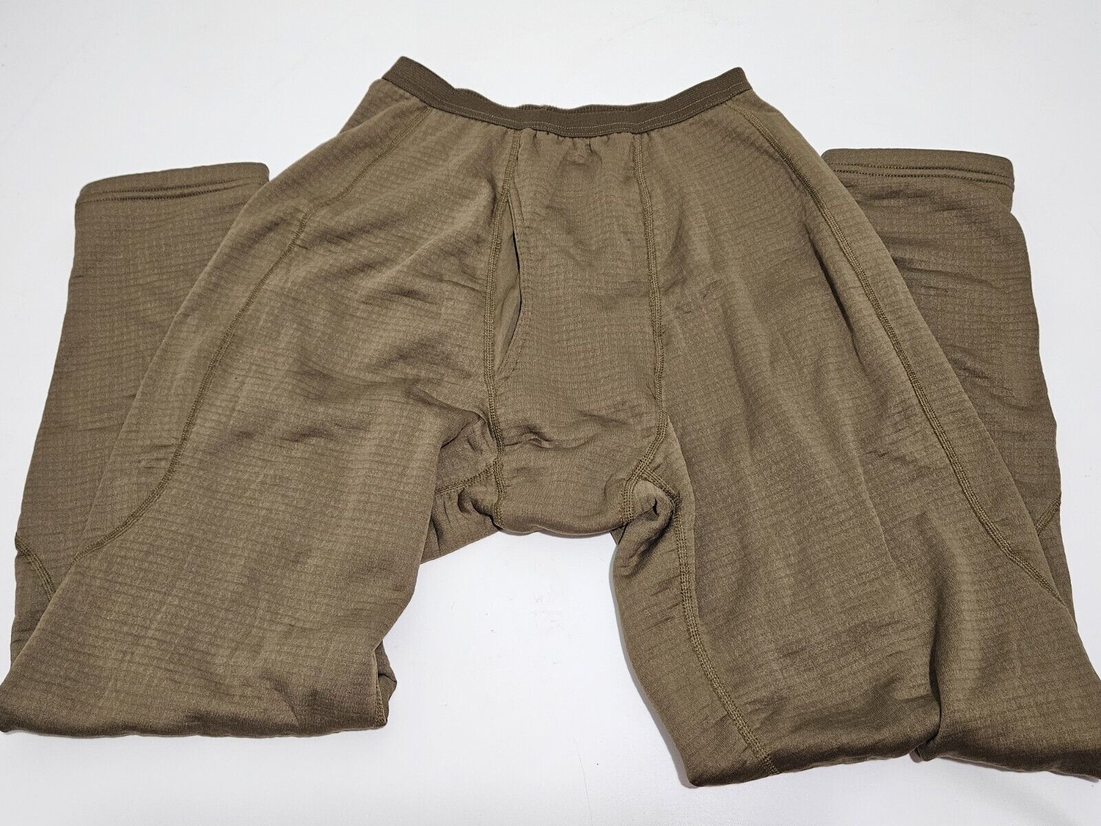 SEKRI PCU Level 2 Grid Fleece Waffle Pants SMALL Coyote Brown Made in USA