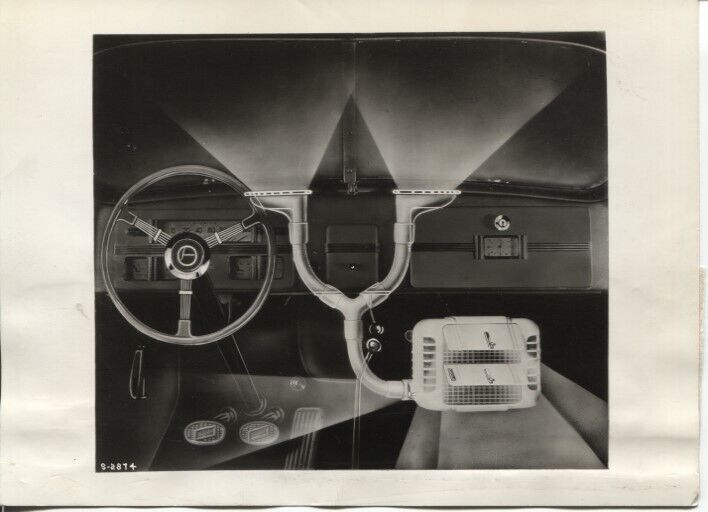 1936 Press Photo Artist Rendering Studebaker Built in De-Froster for Cars
